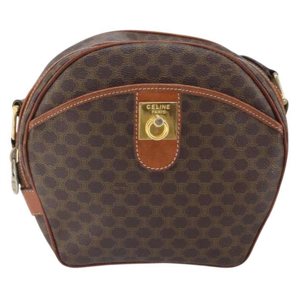 Celine Macadam Shoulder Bag Beige
